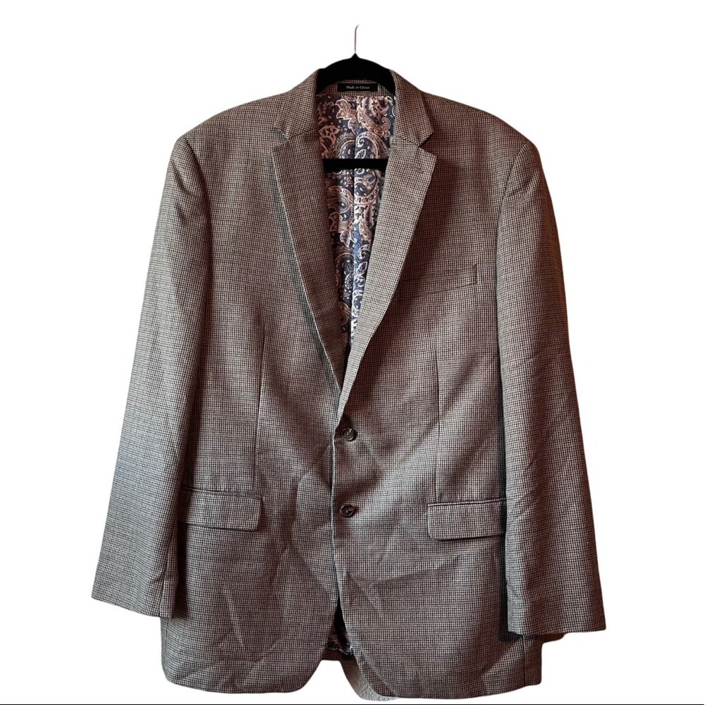 Lauren Ralph Lauren Mens Blazer Suit Jacket Sport Coat Herringbone Size 44L